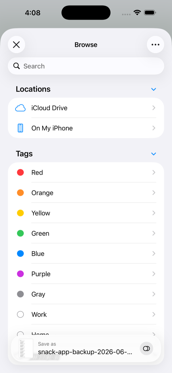 Pick iCloud Drive (or another cloud)